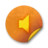 Orange sticker badges 219 Icon